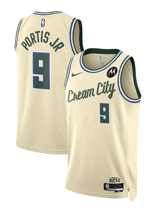 Nike 2025-26 City Edition Bobby Portis Jr Milwaukee Bucks Swingman Jersey