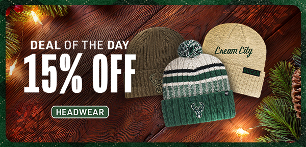 DOTD - 15% Off Headwear
