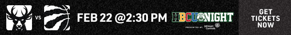 Feb 22 vs. Raptors - HBCU Night