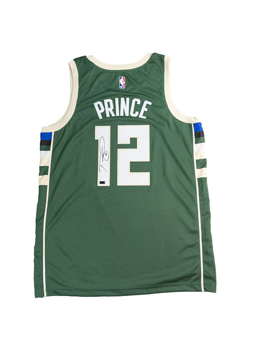 Signed Nike 2022 Icon Edition Taurean Prince Milwaukee Bucks Swingman Jersey