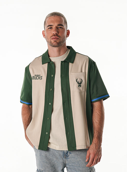 The Wild Collective 2025-26 City Edition Milwaukee Bucks Bowling Shirt
