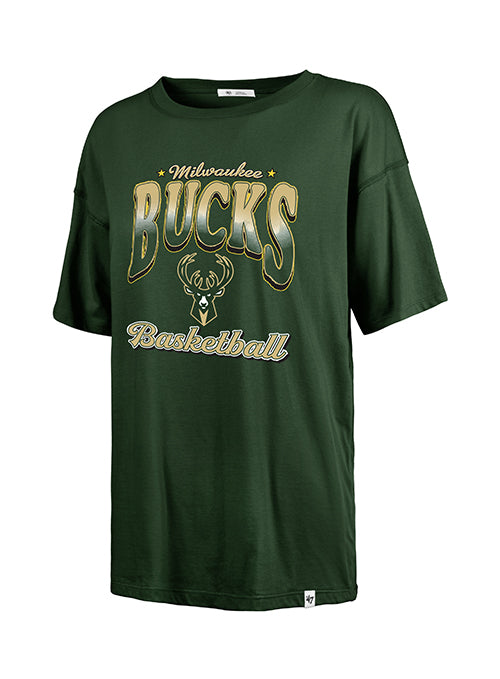 Women's '47 Brand Sadie Vibe Check Milwaukee Bucks T-Shirt