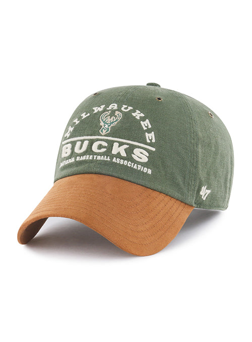 '47 Brand Windham Suede Milwaukee Bucks Clean Up Adjustable Hat