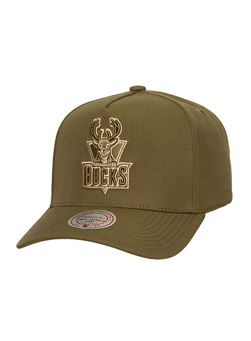 Mitchell & Ness HWC '93 Olive Pinch Milwaukee Bucks Snapback Hat
