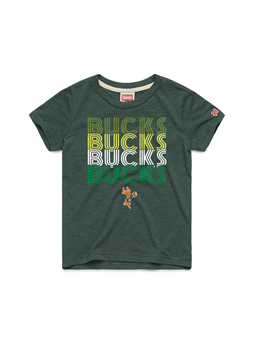 Youth Homage HWC '68 Repeat Retro Milwaukee Bucks T-Shirt 