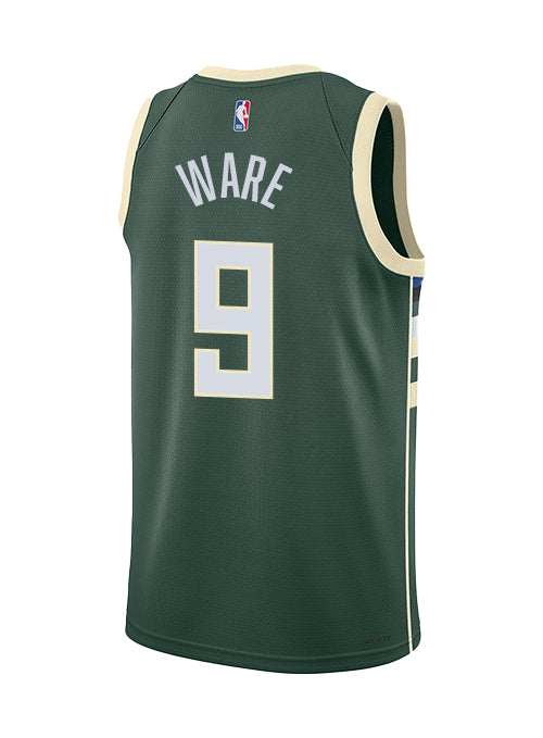 Nike 2022 Icon Edition Kel'el Ware Milwaukee Bucks Swingman Jersey