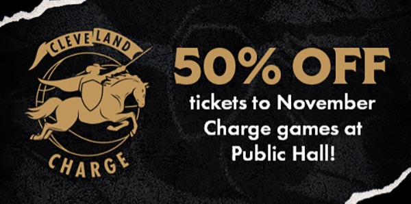 50% Off Tickets to November Charge games at Public Hall
