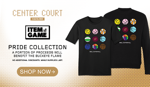 Item of the Game: Pride Collection. A portion of proceeds will benefit the Buckeye FLame. Click to shop now.