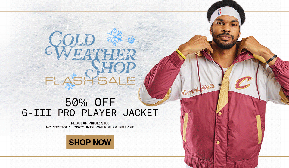 Cold Weather Shop Flash Sale - 50% OFF G-III Pro player Jacket. Click to shop now. 
