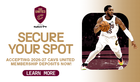 Secure your spot - Accepting 2026-27 Cavs United membership deposits now. Click to learn more