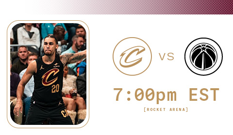 Cavs vs Wizards 7:00 PM at Rocket Arena