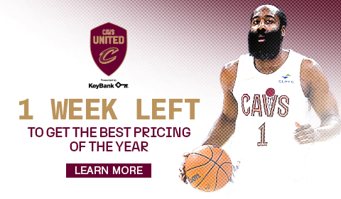 1 week left to get the best pricing of the year on Cavs United memberships presented by KeyBank. Click to learn more.
