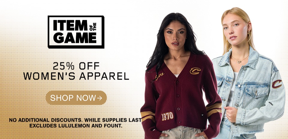 Item of the Game: 25% Off Women's apparel. Click to shop now.