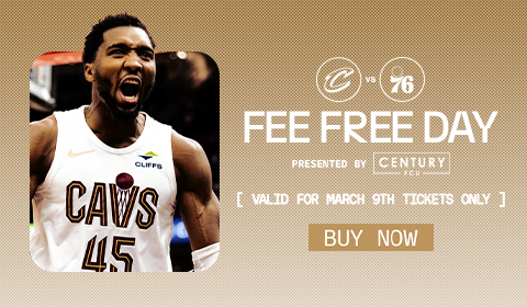 Cavs vs 76ers - Fee Free Day presented by Century FCU. Click to find tickets.