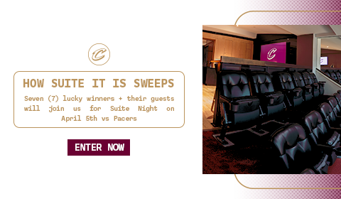 HOw Suite it Is Sweeps - 7 lucky winners and their guets will join us for Suite Night on April 5 vs the Pacers. Click to enter now.