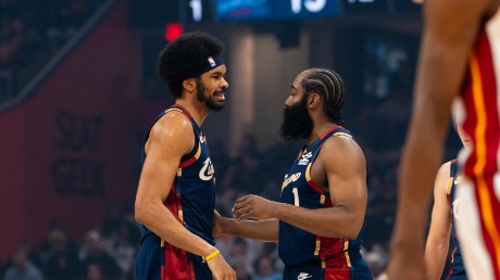 Jarrett Allen and James Harden
