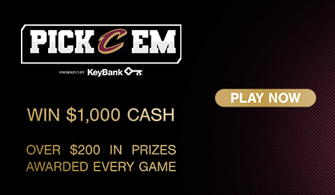 Click to play Cavs Pick Em for a chance to win $1,000 cash.