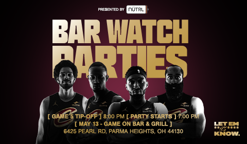 Bar Watch Parties - Game 5 at Game On Bar & Grill. Party Starts at 7:00 PM and game starts at 8:00 PM