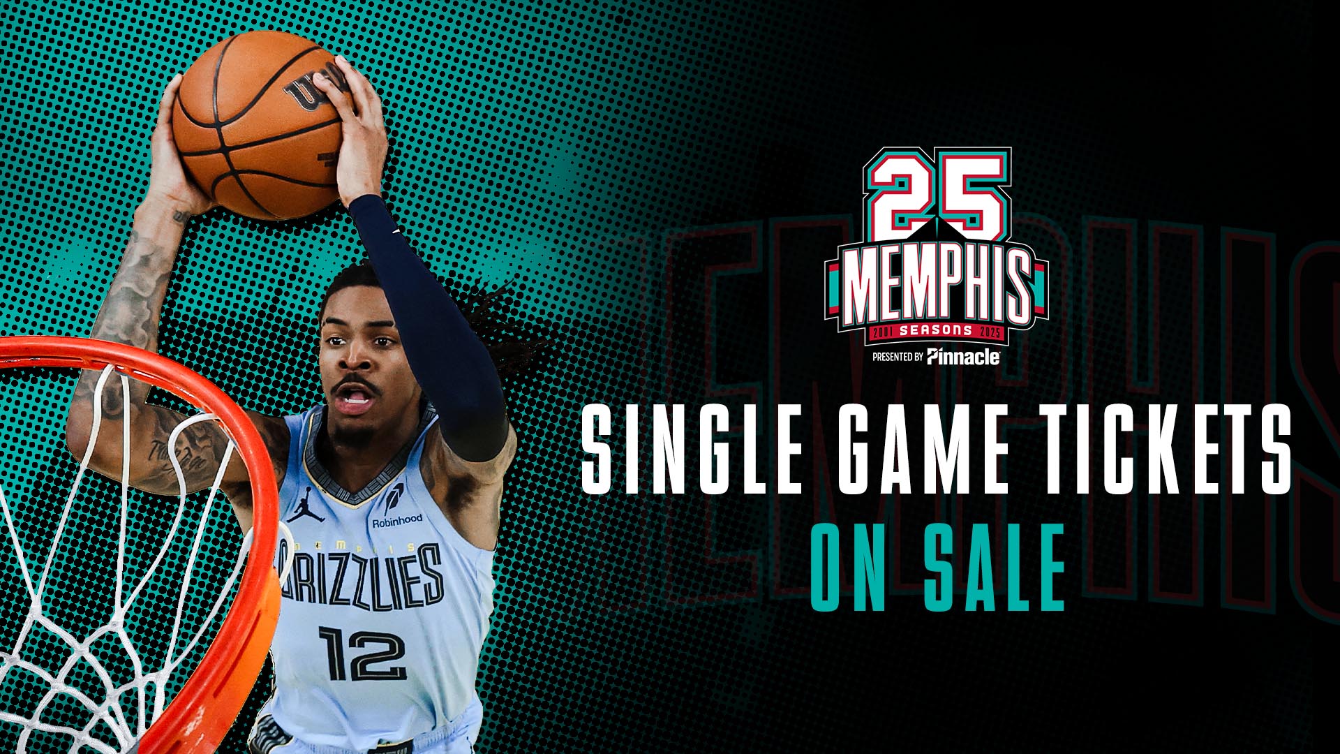 2025-26 Grizzlies Single Game Tickets