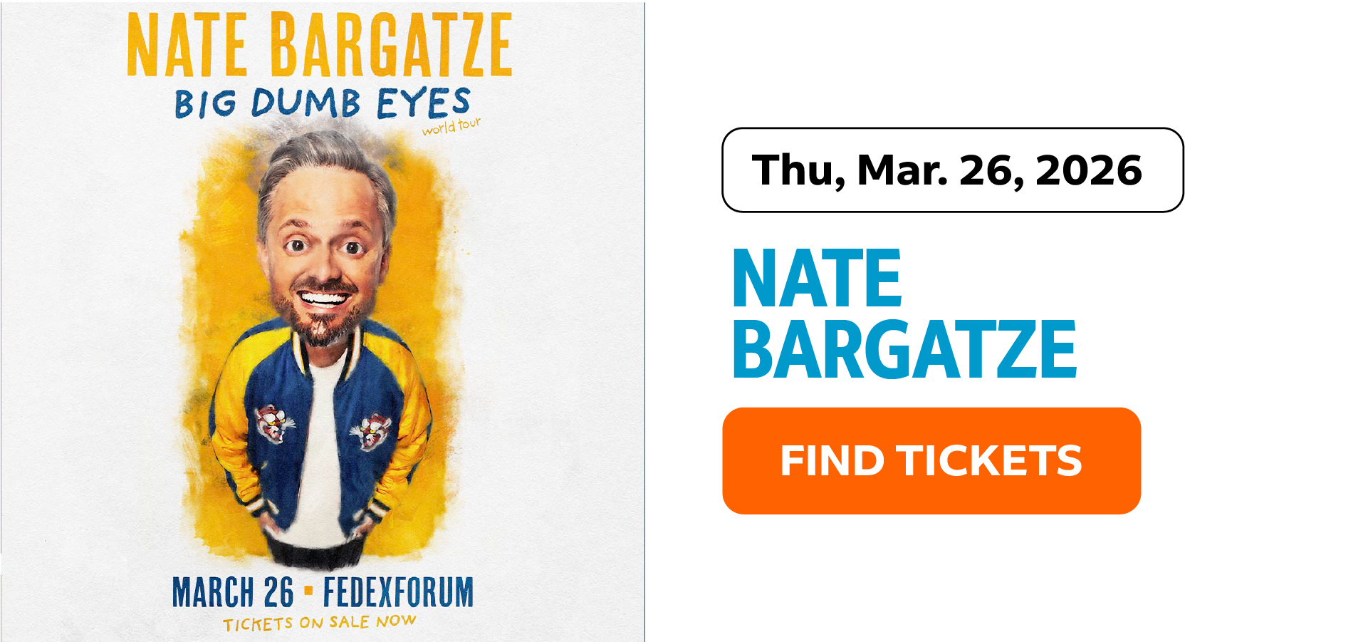 Nate Bargatze | Big Dumb Eyes World Tour