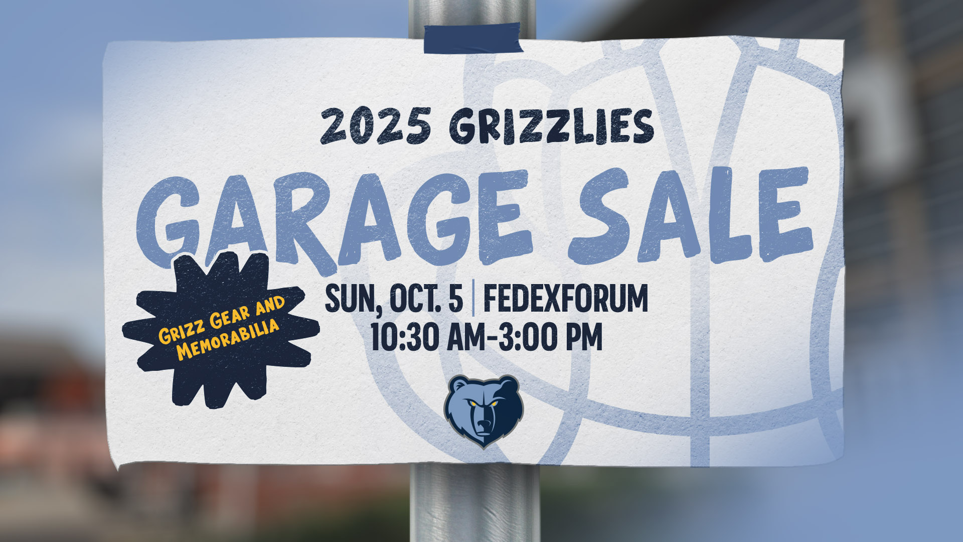 2025 Grizzlies Garage Sale