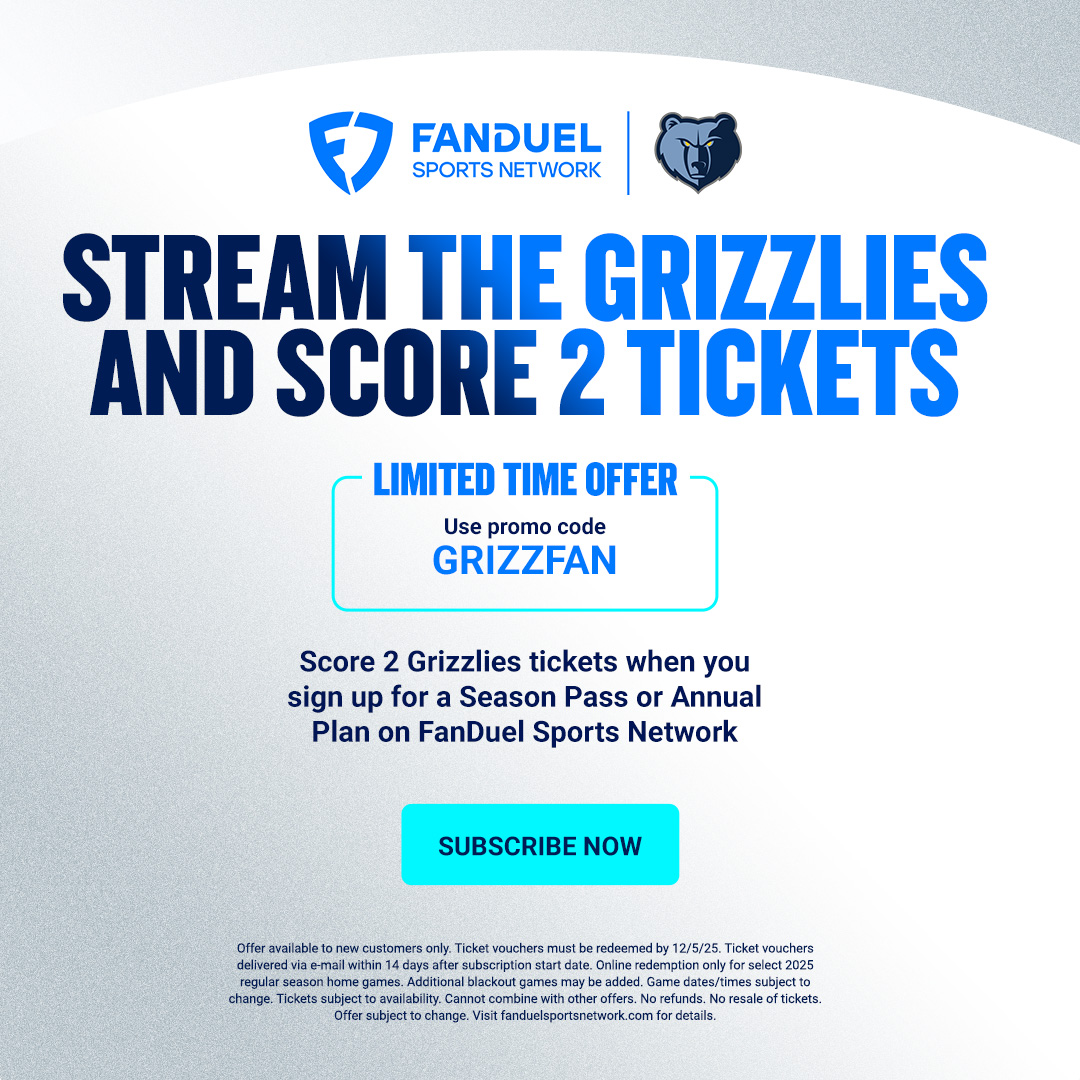 Stream the Grizzlies and Score 2 Tickets