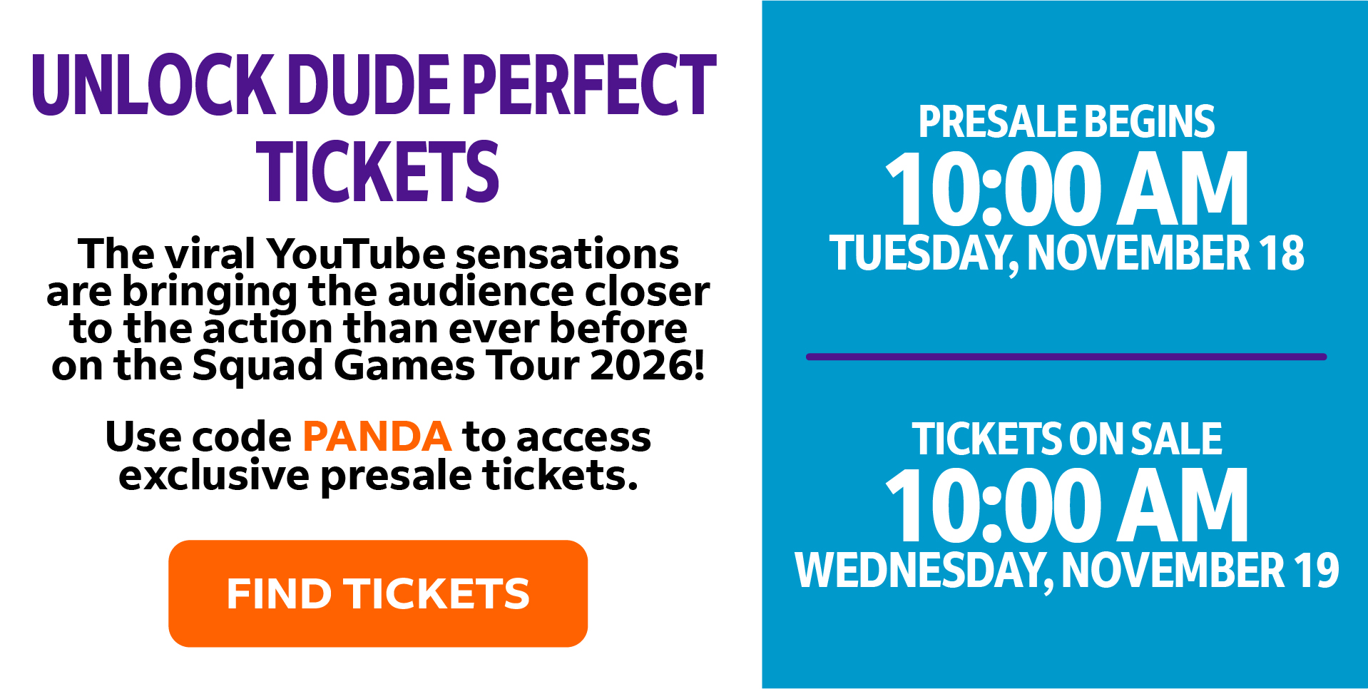 Dude Perfect | Presale & On Sale