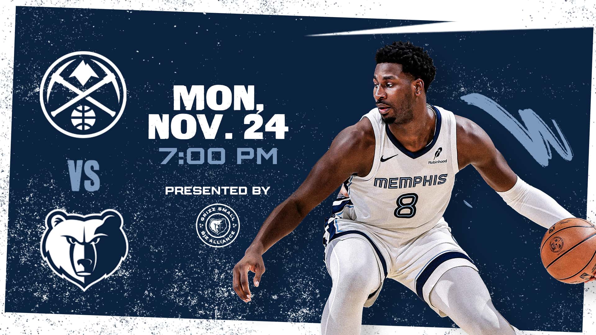 Nuggets vs. Grizzlies | Mon, Nov. 24 at 7:00 PM
