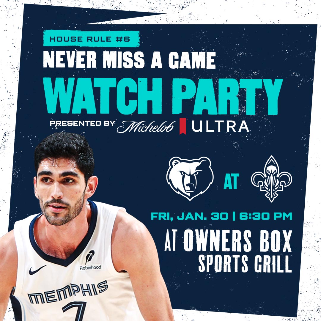 Watch Party | Fri, Jan. 30 @ 6:30 PM | Owners Box Sports Grill