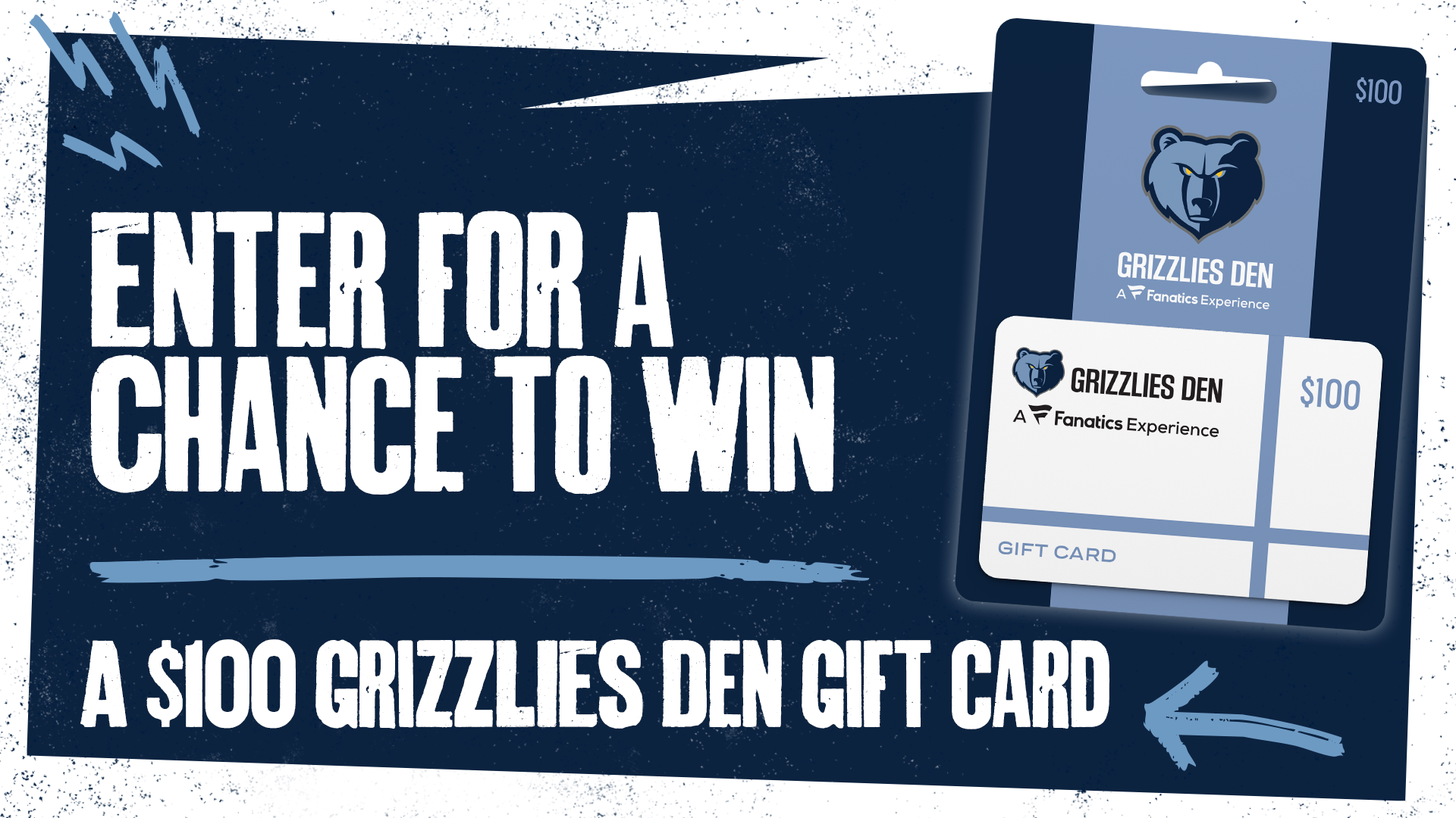 Enter for a Chance to Win a $100 Grizzlies Den Gift Card