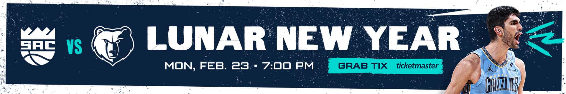 Sacramento Kings vs. Memphis Grizzlies | Mon, Feb. 23 at 7:00 PM