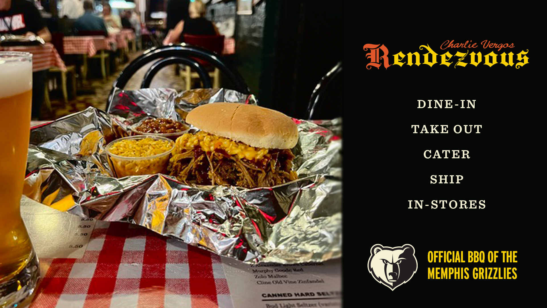 Charlie Vergos Rendezvous | Official BBQ of the Memphis Grizzlies