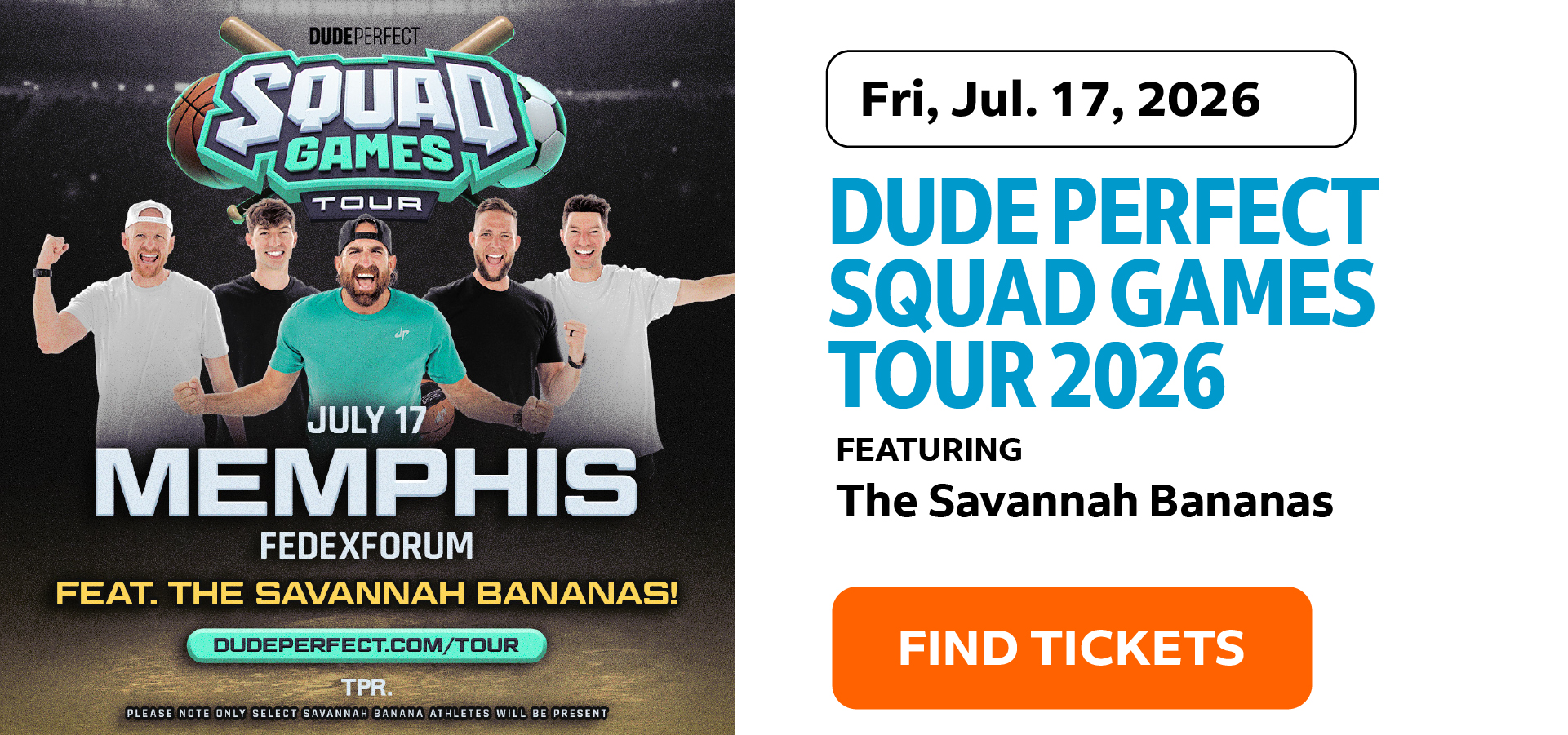 Dude Perfect | Squad Games Tour | Fri, Jul. 17