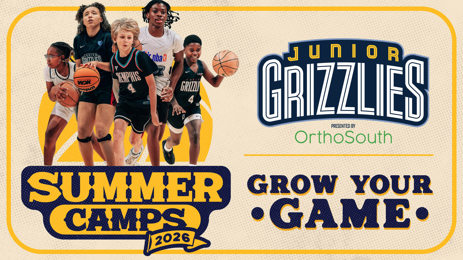 Junior Grizzlies Summer Camps presented by OrthoSouth