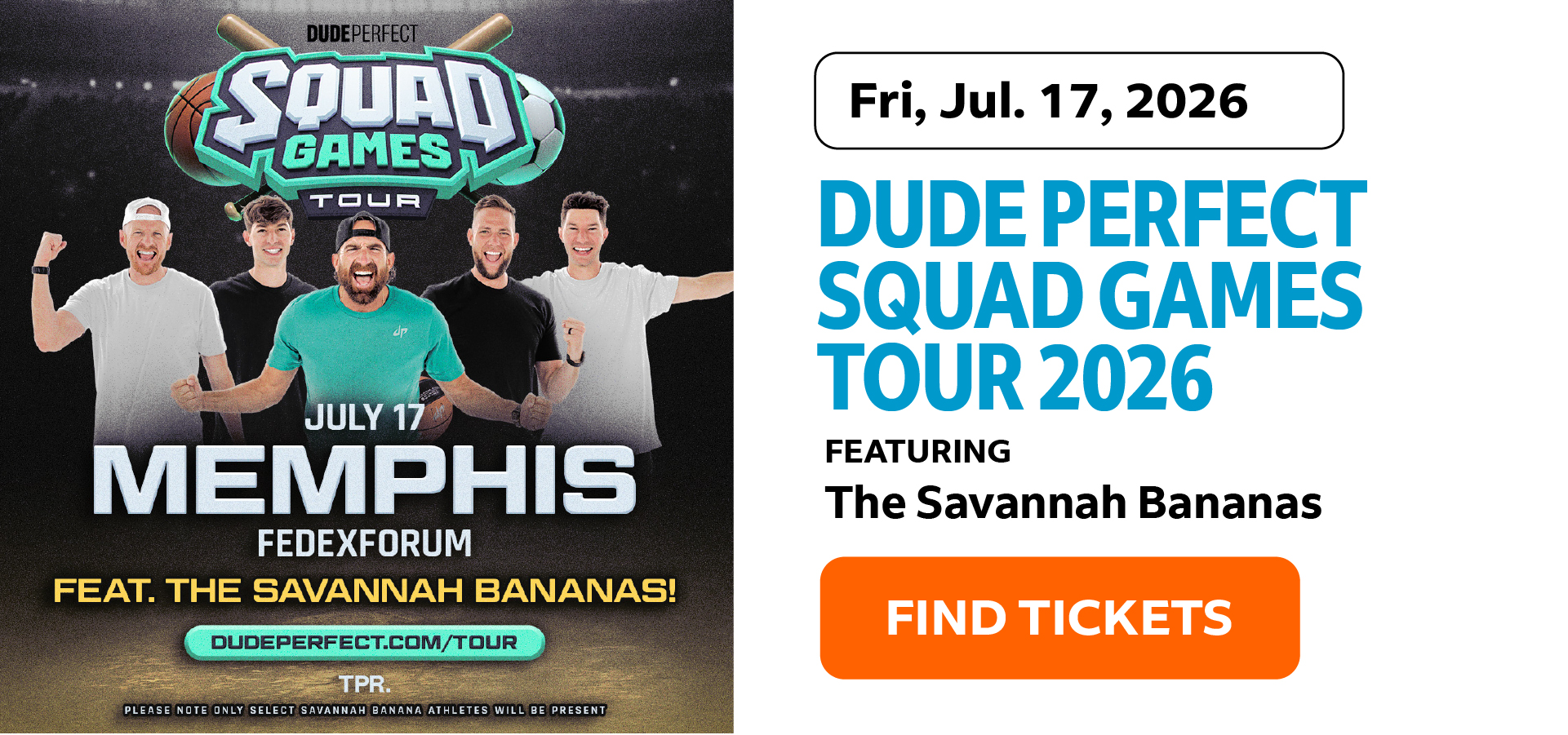 Dude Perfect | Squad Games Tour | Fri, Jul. 17