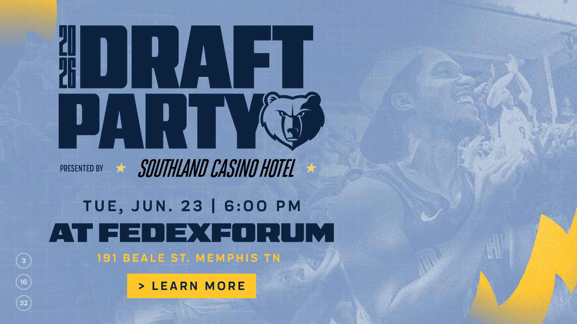 2026 Draft Party presented by Southland Casino Hotel | Tue, Jun. 23 at 7:00 PM