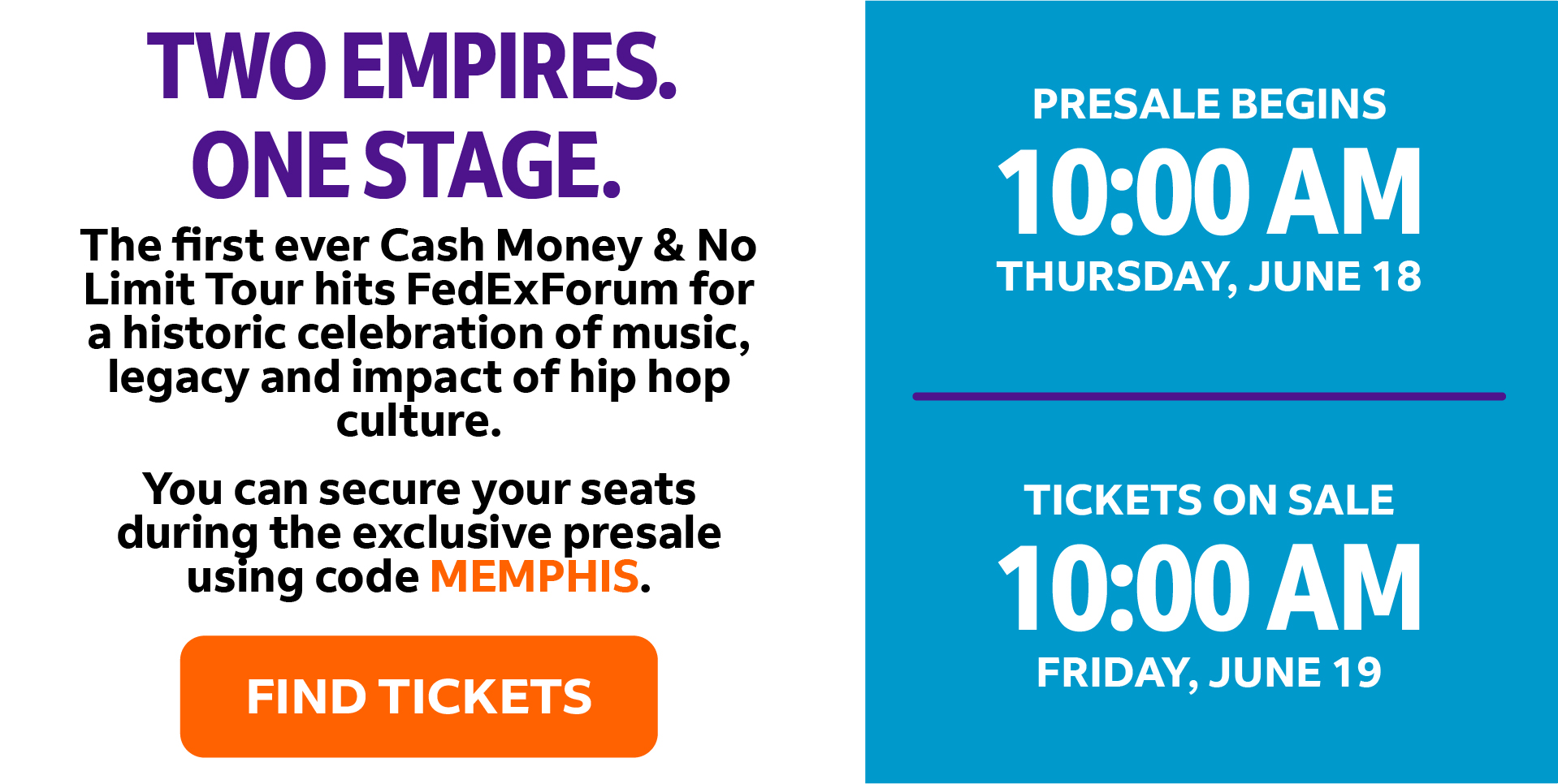 Cash Money & No Limit Tour | Presale & On Sale