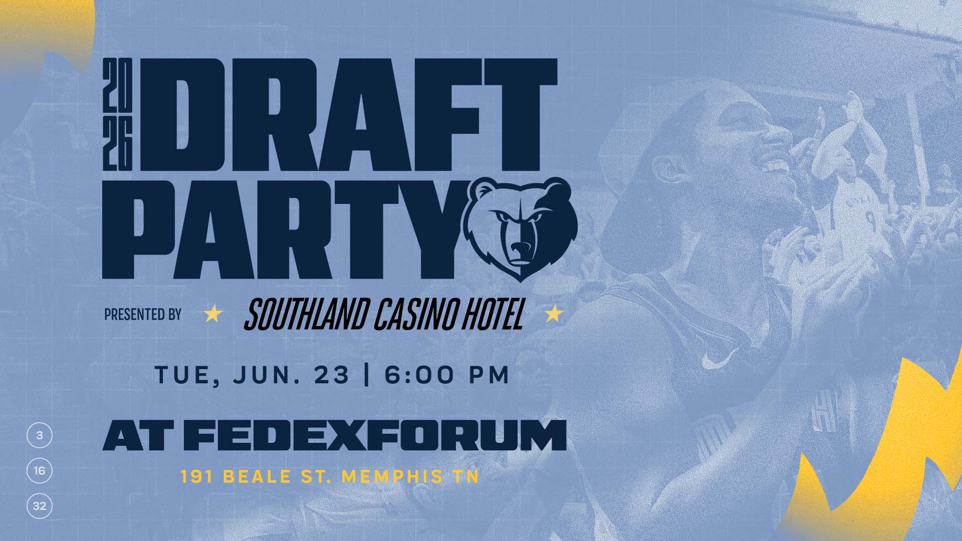2026 Grizzlies Draft Party, presented by Southland Casino Hotel