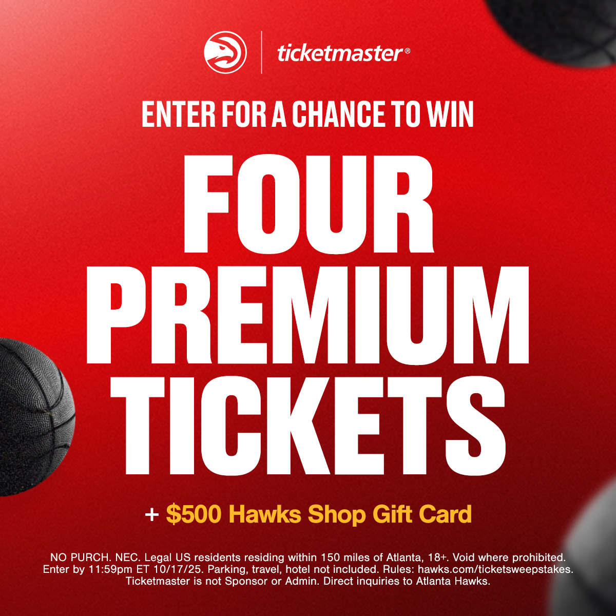 Ticketmaster Sweeps: Enter for a chance to win! 