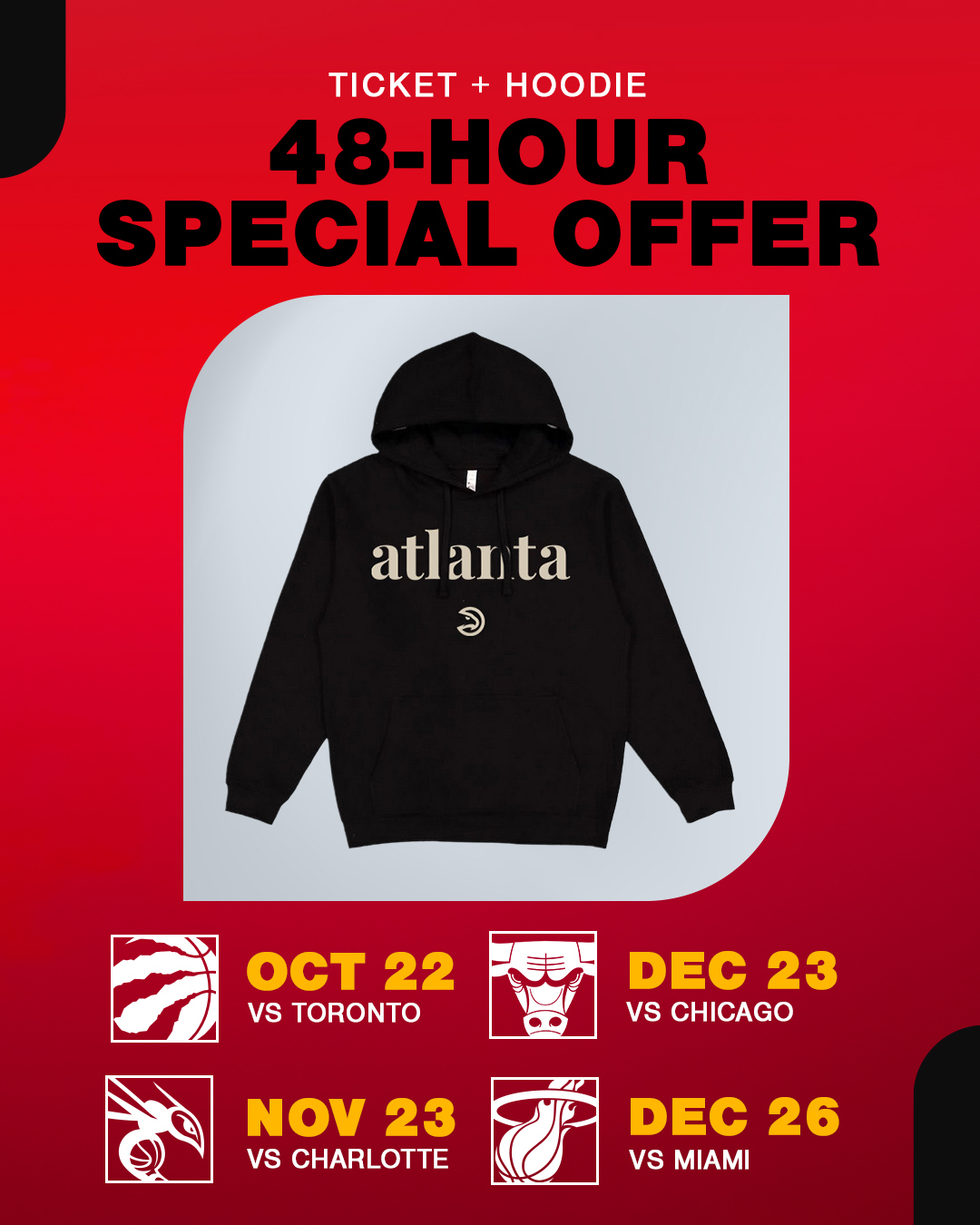 48-Hour Offer: Ticket + Hoodie Bundle