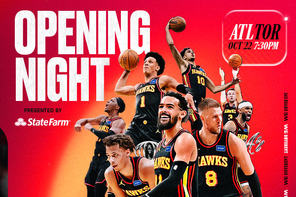 Opening Night: Hawks vs. Raptors on October 22