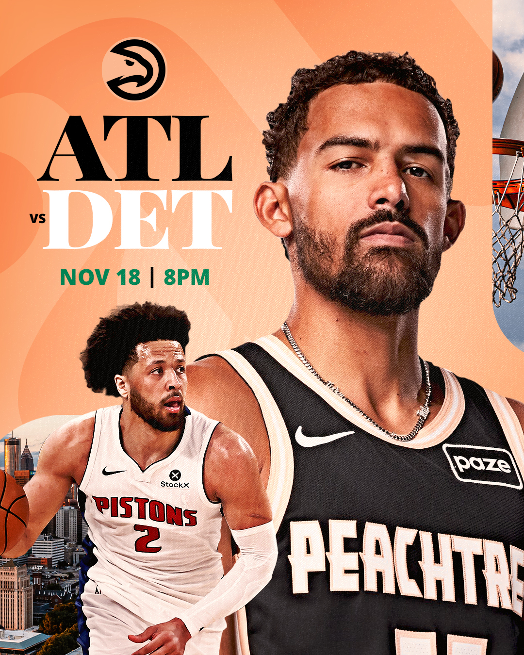 11/18: Hawks vs. Pistons