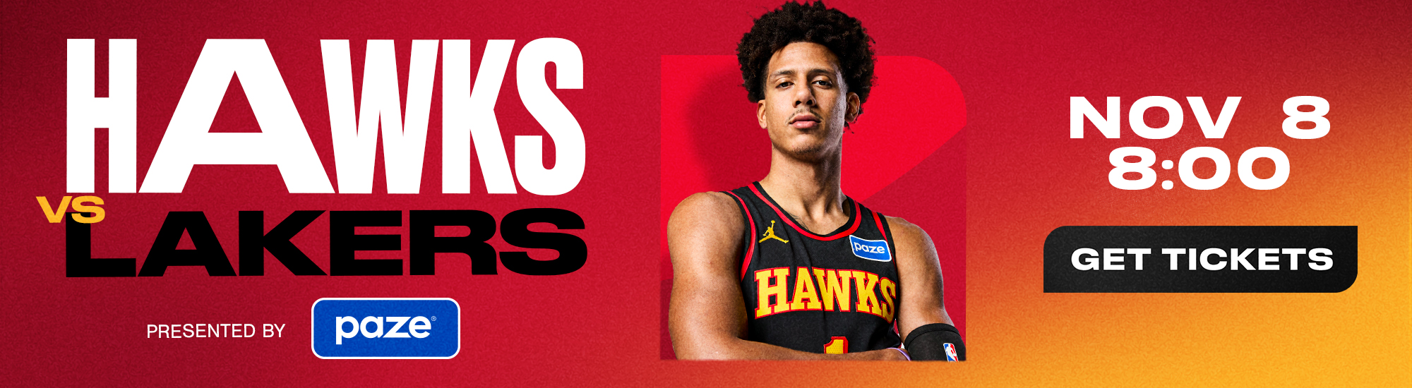 Hawks vs. Lakers on November 8