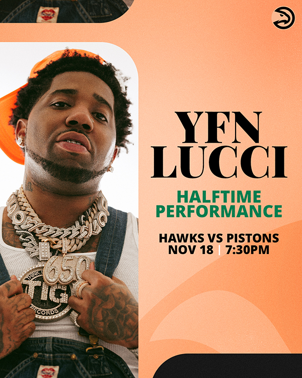YFN Lucci Halftime Performance on November 18