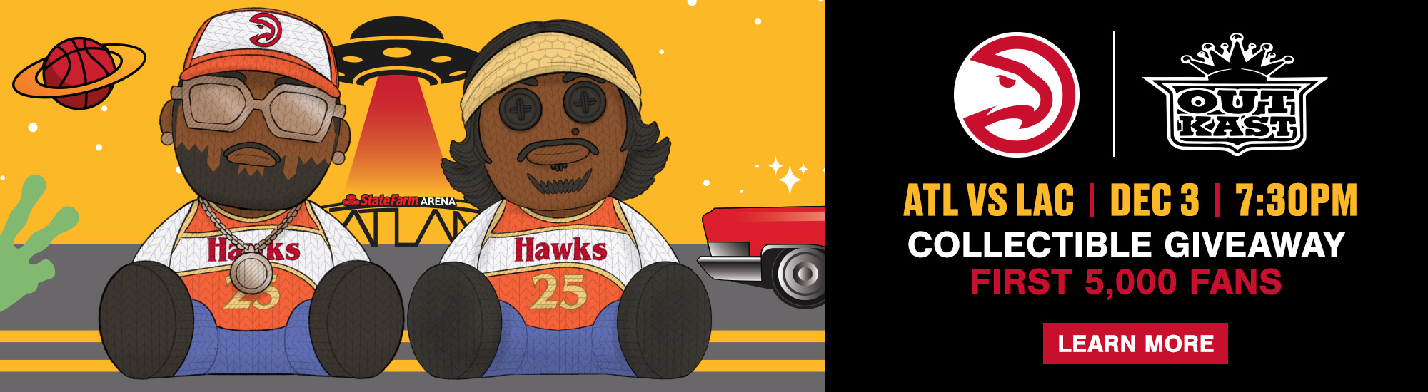 Outkast Giveaway on December 3: Hawks vs. Clippers