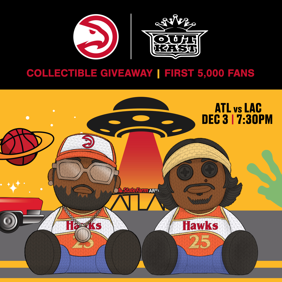 Outkast Giveaway on December 3: Hawks vs. Clippers