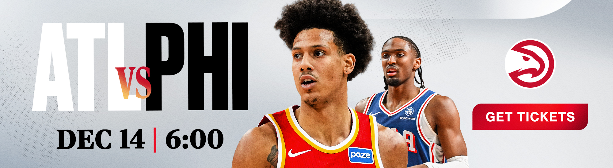 Hawks vs. 76ers on December 14