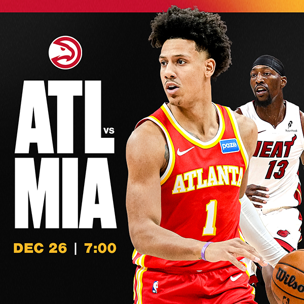 Hawks vs. Heat on 12/26