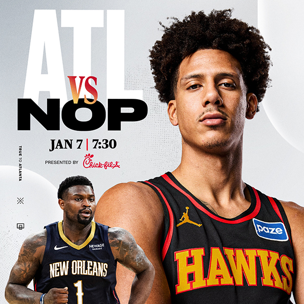 Hawks vs. Pelicans on January 7