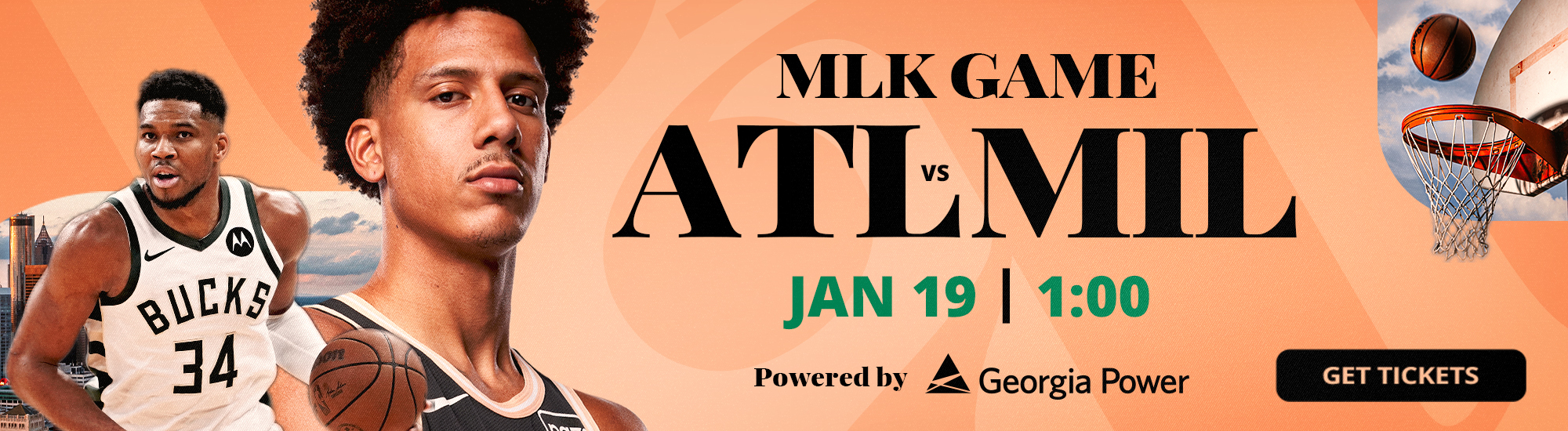 Hawks vs. Bucks on January 19